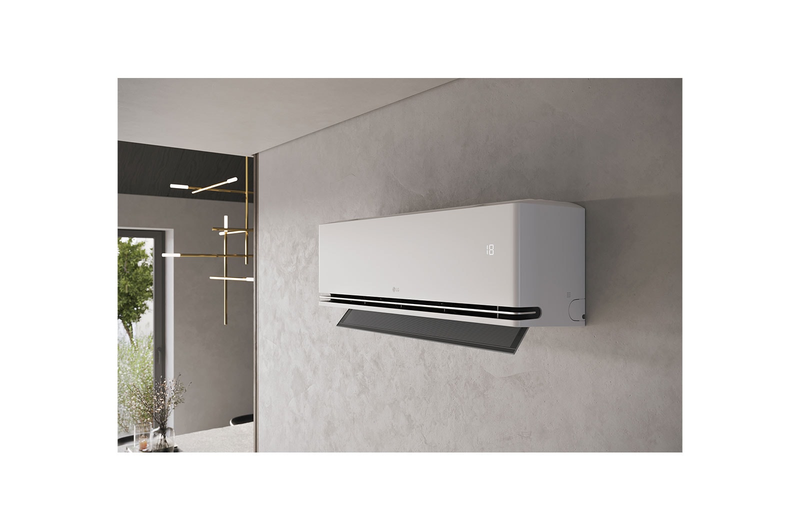 LG 3.5kW, DUALCOOL Premium Airconditioning, Dual Inverter HeatPump, stijlvol design en comfortabele luchtstroom, H12S1P