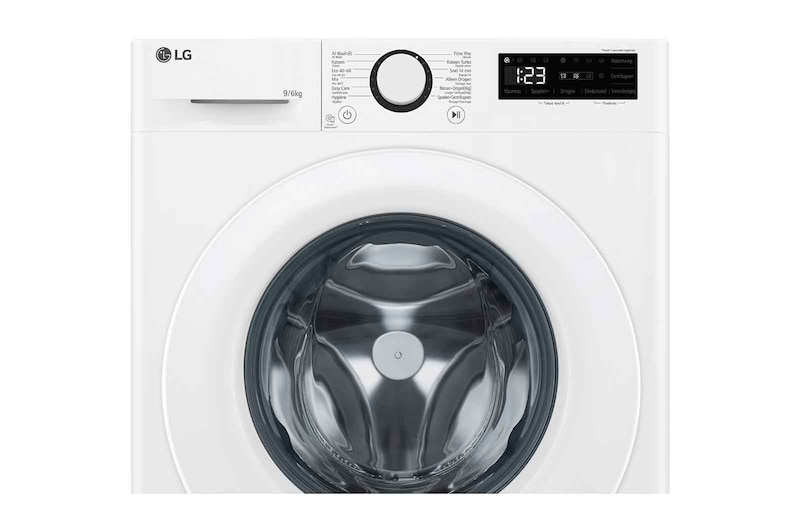 LG Lave-linge séchant F4DR3096N3W | 9kg lavage / 6kg séchage | Moteur AI DD, F4DR3096N3W