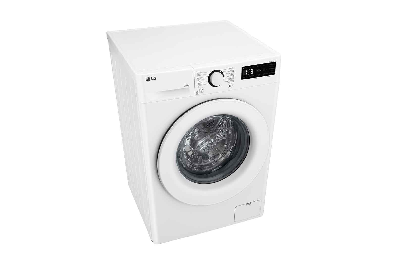 LG Lave-linge séchant F4DR3096N3W | 9kg lavage / 6kg séchage | Moteur AI DD, F4DR3096N3W