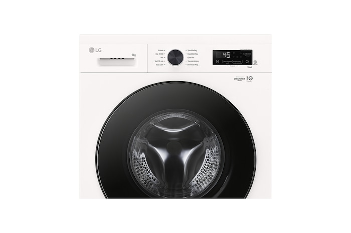 LG Lave-linge 9kg blanc | Inverter Direct Drive™ | Spa Steam™ | A, F4X1009NWB
