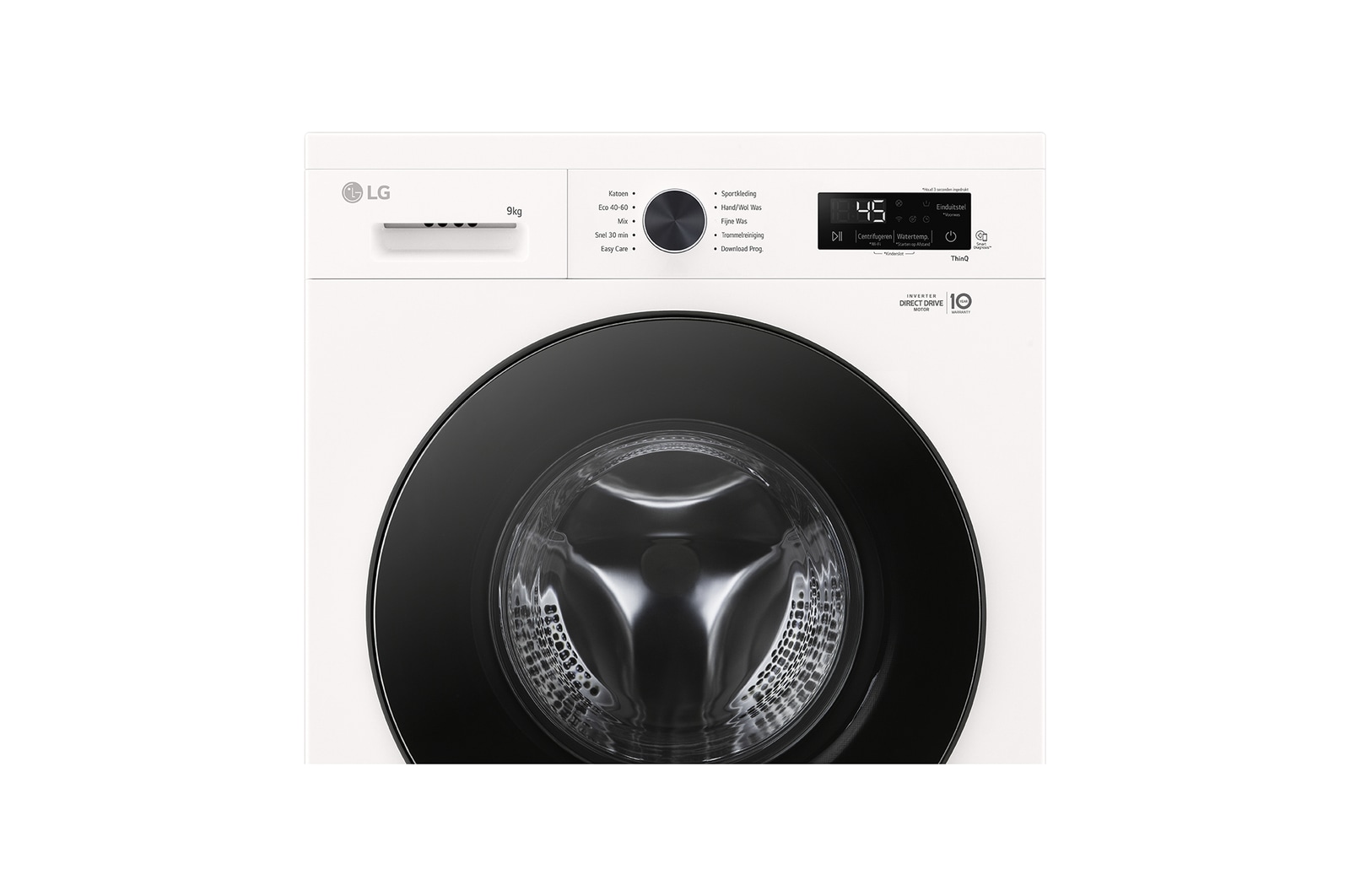 LG Lave-linge 9kg blanc | Inverter Direct Drive™ | Spa Steam™ | A, F4X1009NWB