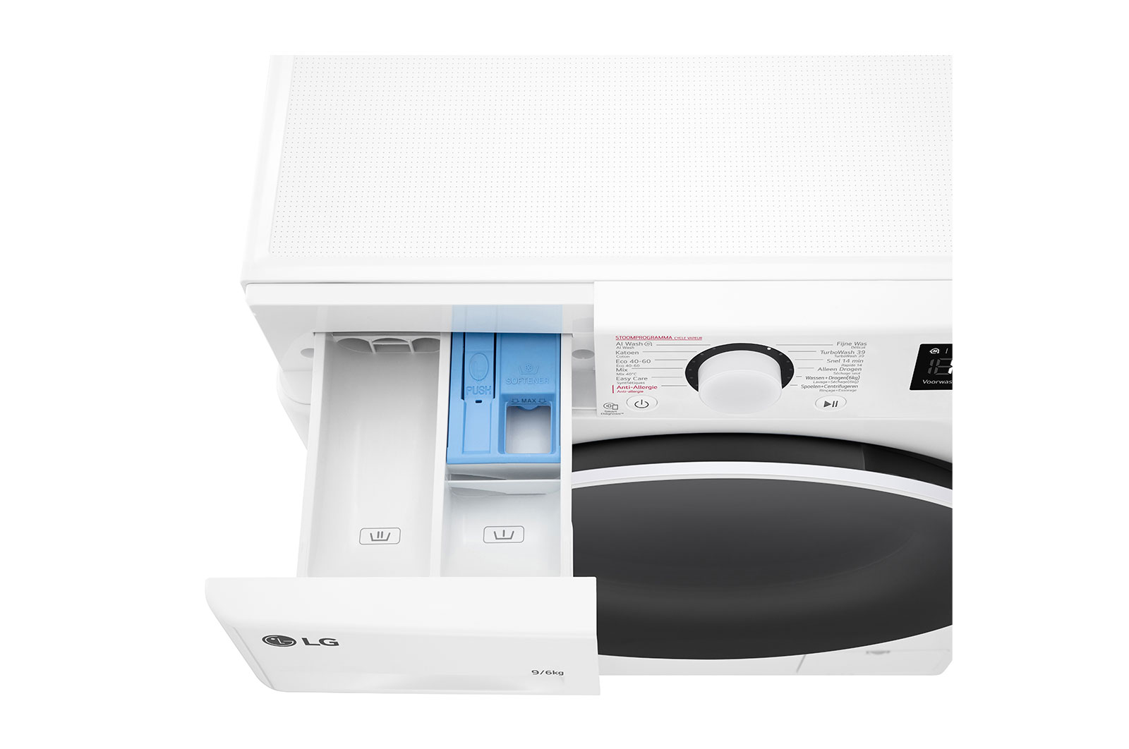 LG 9/6kg Was-droogcombinatie Wit | AI DD™ | Inverter Direct Drive™ | Steam™ | LG NL, GD3R509S0