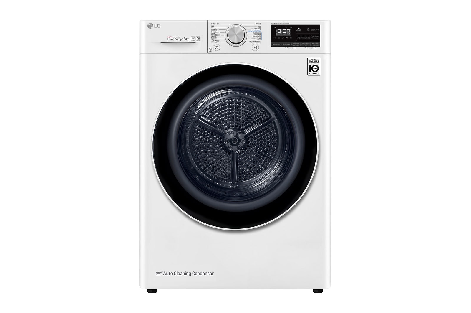 Vue avant de Sèche-Linge RH80V9AV4N| Capacité 8kg| DUAL Inverter Heatpump RH80V9AV4N