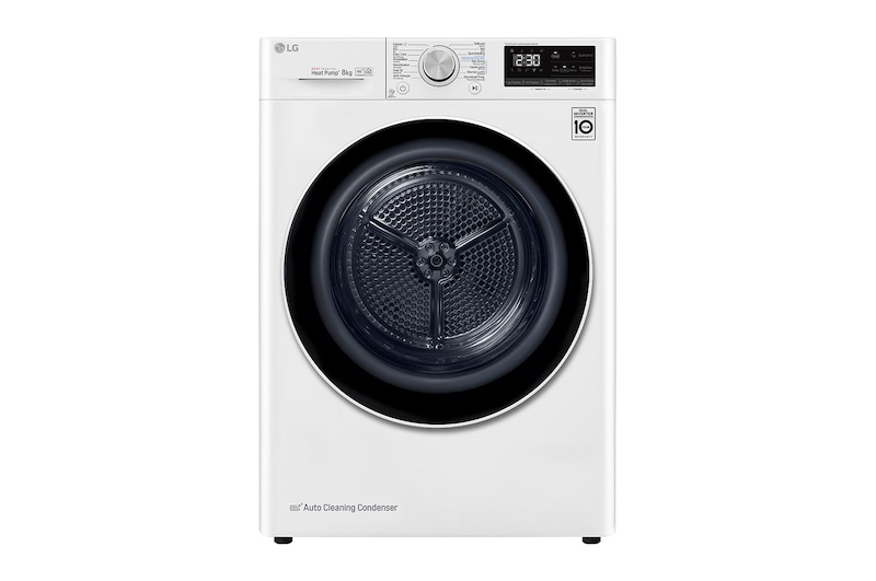 Vue avant de Sèche-Linge RH80V9AV4N| Capacité 8kg| DUAL Inverter Heatpump RH80V9AV4N