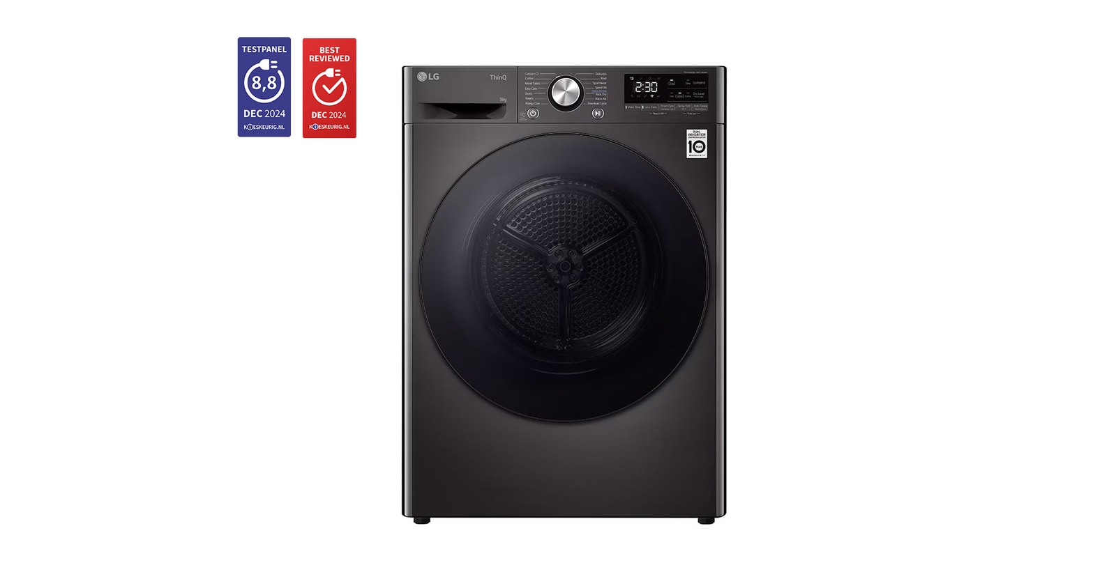 Vue avant de Sèche-Linge RH90V9ZVEN | Capacité 9 kg | A+++ RH90V9ZVEN
