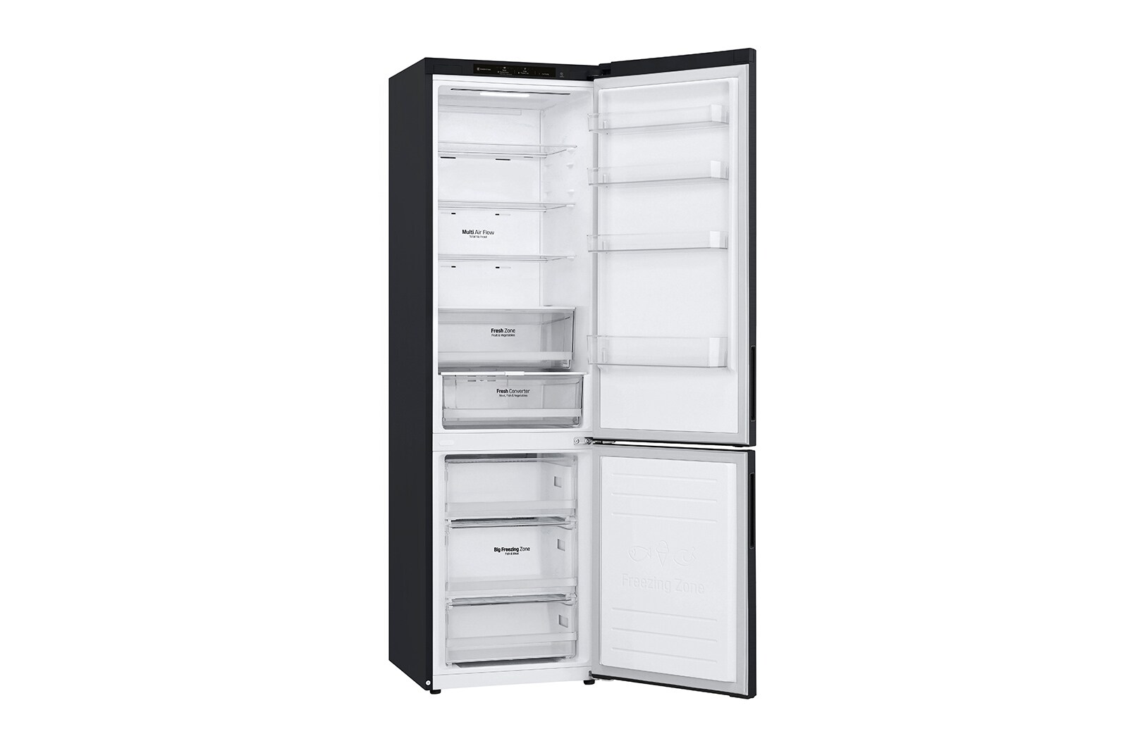 LG DoorCooling+™ | 384L capacité | Total No Frost | Fresh Converter™ | Compresseur Linéare Inverter, GBP62MCNAC