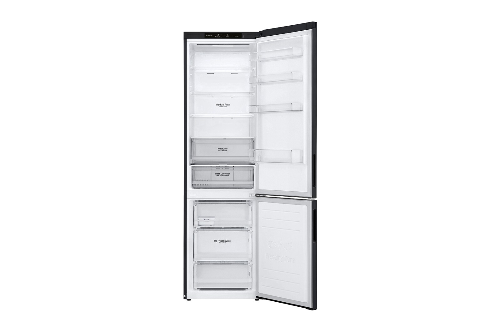 LG DoorCooling+™ | 384L capacité | Total No Frost | Fresh Converter™ | Compresseur Linéare Inverter, GBP62MCNAC