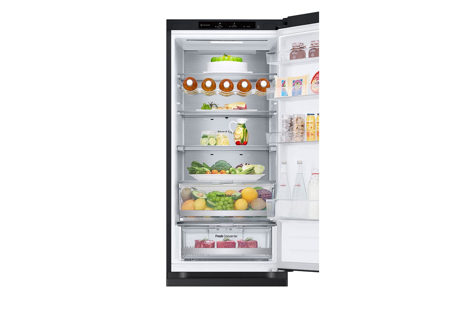 LG Réfrigérateur combiné GBV7280AEV | Capacité 387L | FRESHBalancer™, GBV7280AEV