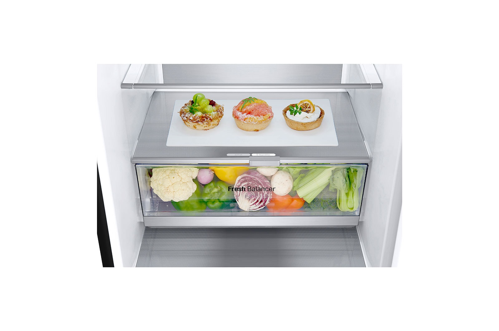 LG Réfrigérateur combiné GBV7280AEV | Capacité 387L | FRESHBalancer™, GBV7280AEV