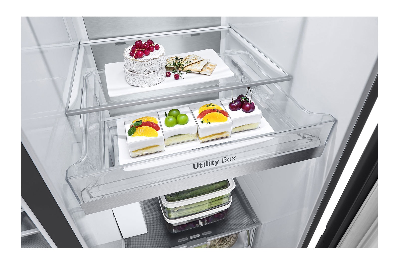 LG Réfrigérateur américain GSLE91EVAC <br>| 628 L | Smart Inverter™, GSLE91EVAC
