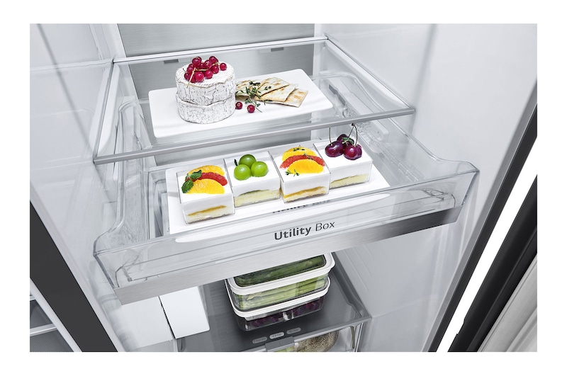 LG Réfrigérateur américain GSLE91EVAC <br>| 628 L | Smart Inverter™, GSLE91EVAC