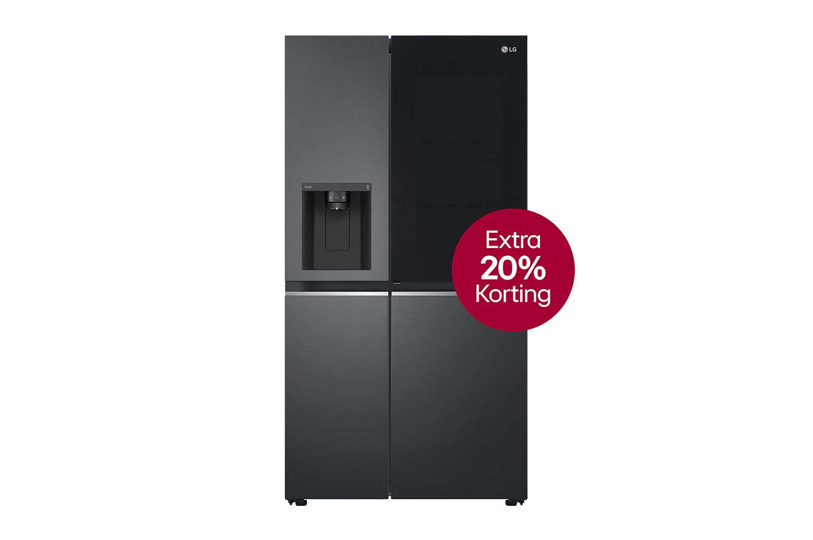Vue avant de 635L capacité | InstaView™ Door-in-Door™ | DoorCooling+™ | FreshBalancer™ | Total No Frost | Compresseur Linéaire Inverter GSXV81MCLE
