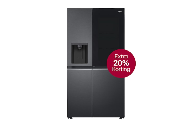 Vue avant de 635L capacité | InstaView™ Door-in-Door™ | DoorCooling+™ | FreshBalancer™ | Total No Frost | Compresseur Linéaire Inverter GSXV81MCLE