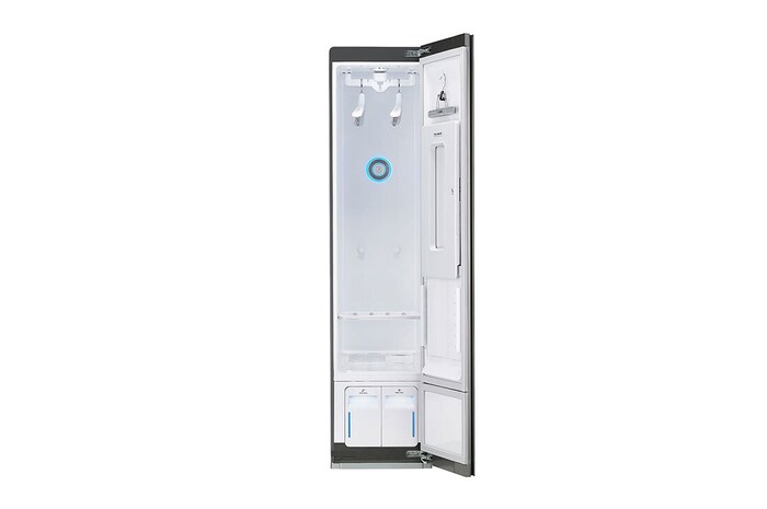 LG Styler | Capacité 3 cintres + 1 presse-pantalon | Rafraîchissez et froissez facilement vos vêtements avec de la vapeur, S3MFC