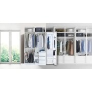 LG Styler | Capacité 3 cintres + 1 presse-pantalon | Rafraîchissez et froissez facilement vos vêtements avec de la vapeur, S3MFC