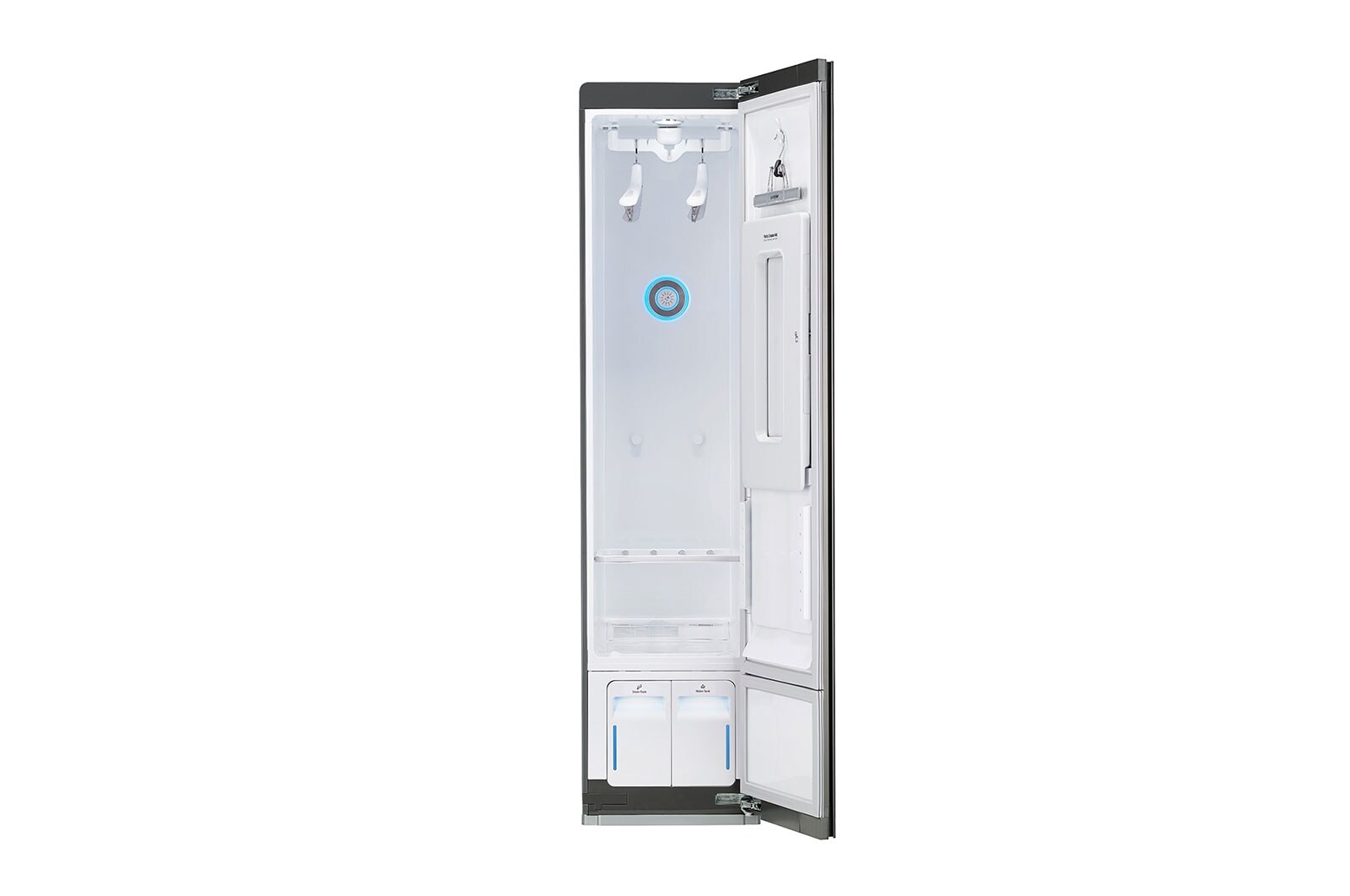 LG Styler | Capacité 3 cintres + 1 presse-pantalon | Rafraîchissez et froissez facilement vos vêtements avec de la vapeur, S3MFC
