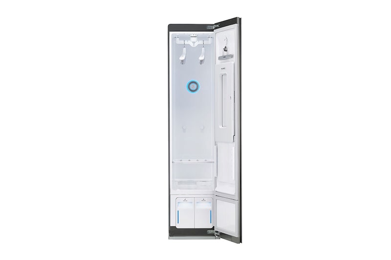 LG Styler | Capacité 3 cintres + 1 presse-pantalon | Rafraîchissez et froissez facilement vos vêtements avec de la vapeur, S3MFC