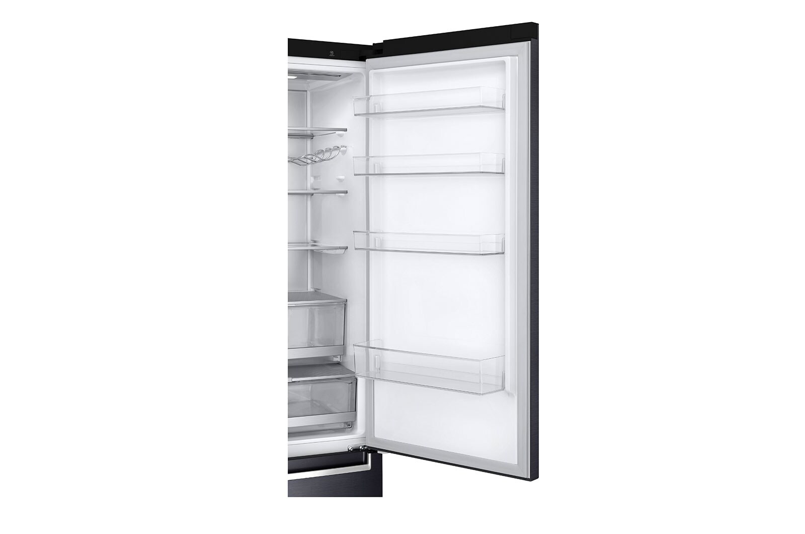 LG 384L Réfrigérateur combiné Noir | Door Cooling+ | Total No Frost | Compresseur linéaire Inverter , GBB92MCABP