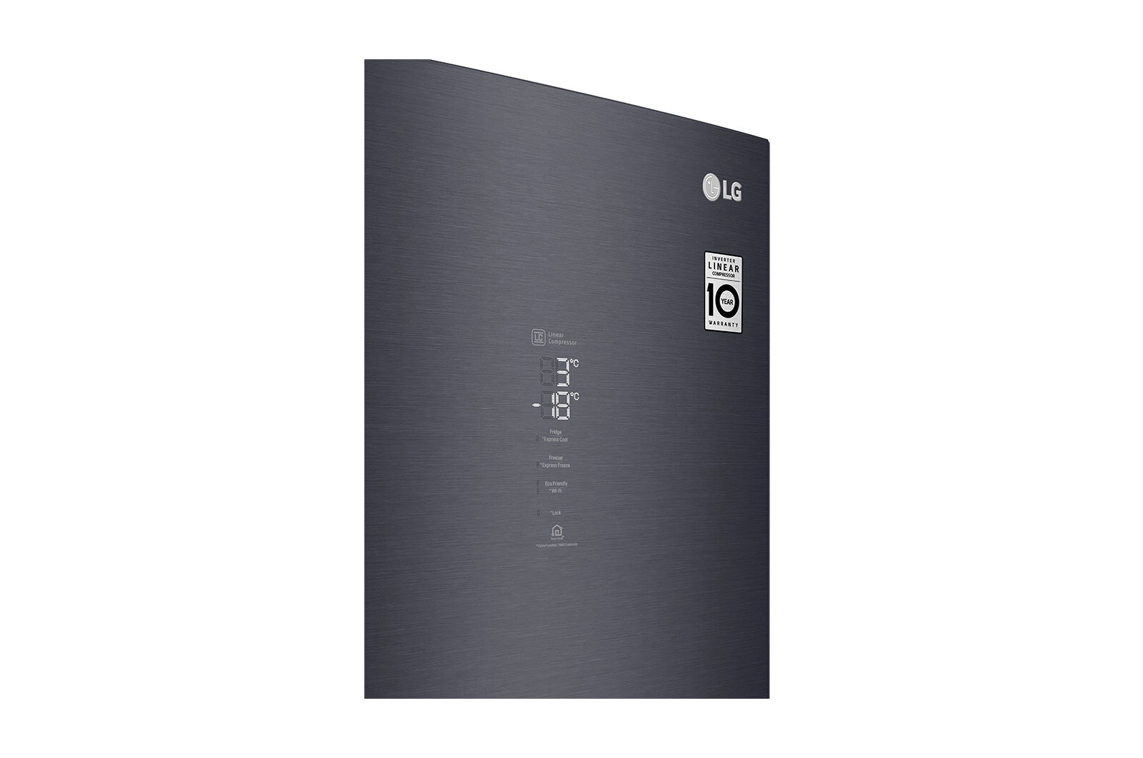 LG Door Cooling<sup>+</sup> | 384L capacité | Total no Frost  |  Compresseur linéaire Inverter | Grande capacité | 36dB – réfrigérateur le plus silencieux, GBB92MCAXP