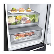 LG Door Cooling<sup>+</sup> | 384L capacité | Total no Frost  |  Compresseur linéaire Inverter | Grande capacité | 36dB – réfrigérateur le plus silencieux, GBB92MCAXP