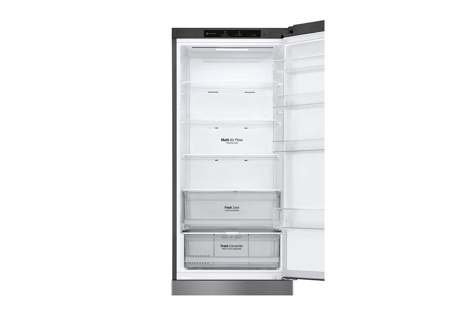 LG DoorCooling+™ | 384L capacité | Total No Frost | FRESHConverter™ | Compresseur Linéare Inverter, GBP62PZNBC