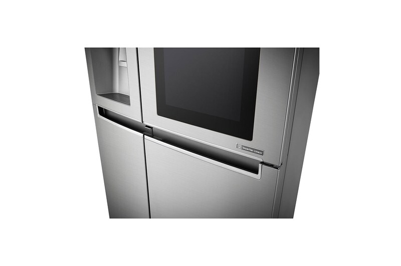 LG Knock. Knock. Keep it cool! | instaView™ Door-in-Door™ | 601L capacité | Réfrigérateur américain | Total No Frost  | Espace de refroidissement et de congélation supplémentaire| Compresseur linéaire Inverter, GSI961PZAZ