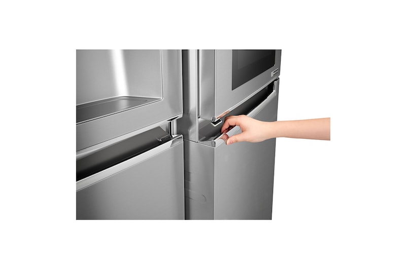 LG Knock. Knock. Keep it cool! | instaView™ Door-in-Door™ | 601L capacité | Réfrigérateur américain | Total No Frost  | Espace de refroidissement et de congélation supplémentaire| Compresseur linéaire Inverter, GSI961PZAZ