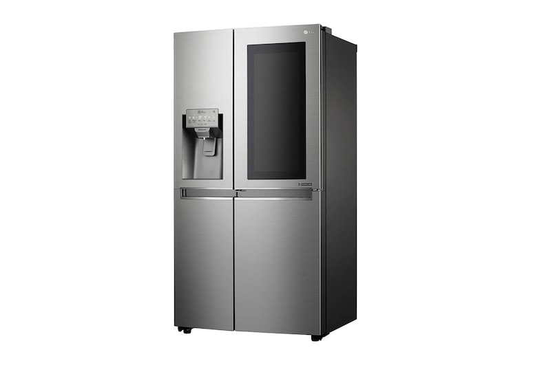 LG Knock. Knock. Keep it cool! | instaView™ Door-in-Door™ | 601L capacité | Réfrigérateur américain | Total No Frost  | Espace de refroidissement et de congélation supplémentaire| Compresseur linéaire Inverter, GSI961PZAZ