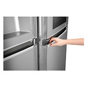 LG Knock. Knock. Keep it cool! | instaView™ Door-in-Door™ | 601L capacité | Réfrigérateur américain | Total No Frost  | Espace de refroidissement et de congélation supplémentaire| Compresseur linéaire Inverter, GSI961PZAZ
