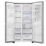 LG Knock. Knock. Keep it cool! | instaView™ Door-in-Door™ | 601L capacité | Réfrigérateur américain | Total No Frost  | Espace de refroidissement et de congélation supplémentaire| Compresseur linéaire Inverter, GSI961PZAZ