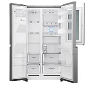 LG Knock. Knock. Keep it cool! | instaView™ Door-in-Door™ | 601L capacité | Réfrigérateur américain | Total No Frost  | Espace de refroidissement et de congélation supplémentaire| Compresseur linéaire Inverter, GSI961PZAZ
