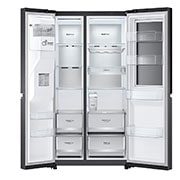 LG 635L capacité | InstaView™ Door-in-Door™ | DoorCooling+™ | Distributeur d'eau et de glaçons avec UVnano™ | Total No Frost | Compresseur Linéare Inverter, GSXV91MCAE