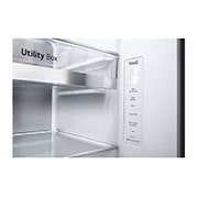 LG 635L capacité | InstaView™ Door-in-Door™ | DoorCooling+™ | Distributeur d'eau et de glaçons avec UVnano™ | Total No Frost | Compresseur Linéare Inverter, GSXV91MCAE