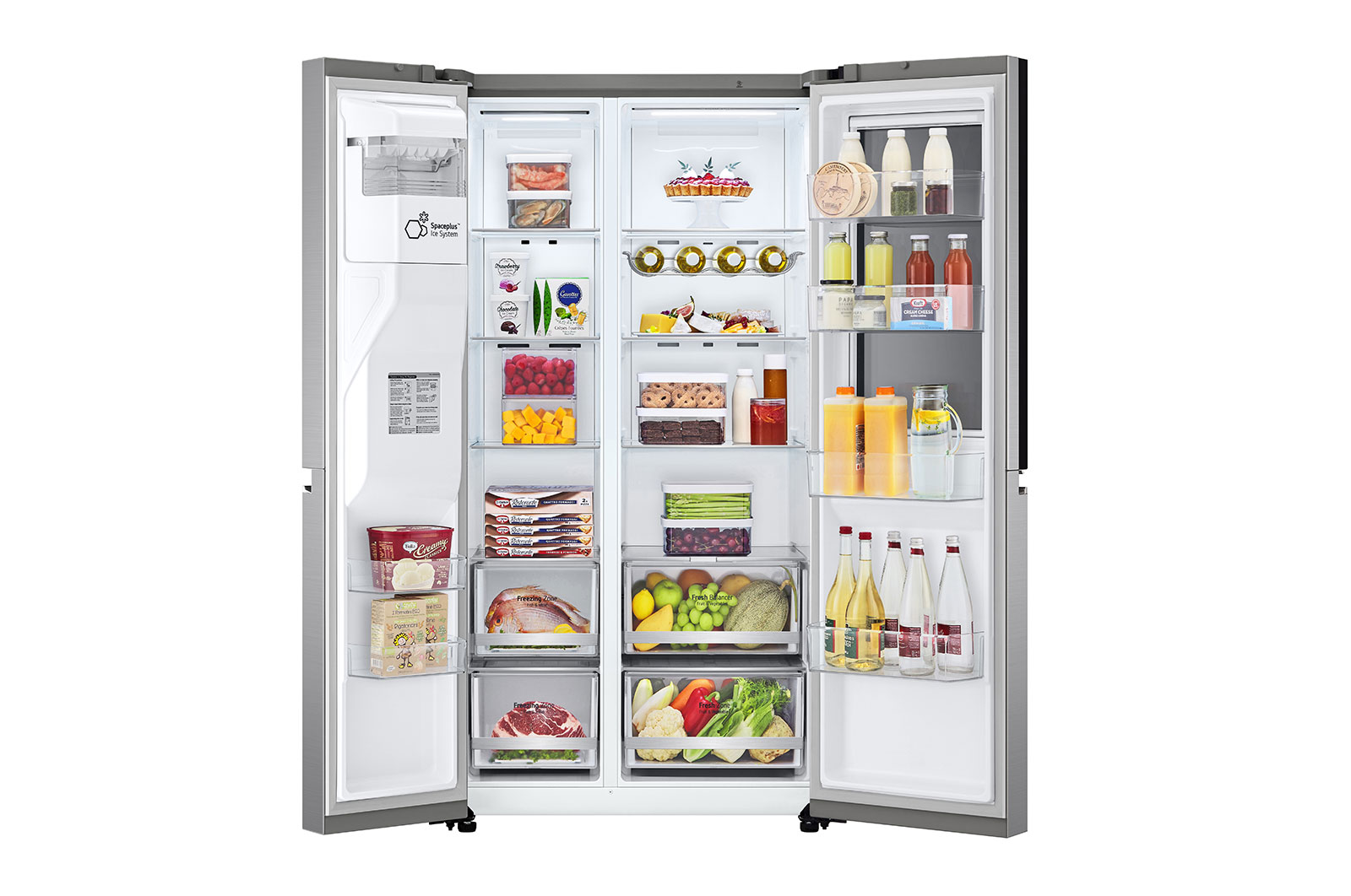 LG 635L | InstaView™ Door-in-Door™ | DoorCooling+™ | Fresh Balancer | Total No Frost | Compresseur Linéaire Inverter, GSXV80PZLE