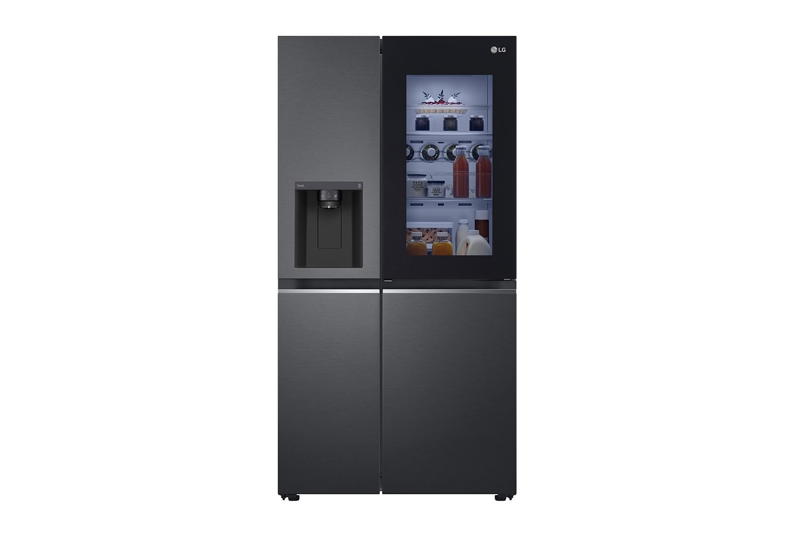 LG 635L capacité | InstaView™ Door-in-Door™ | DoorCooling+™ | FreshBalancer™ | Total No Frost | Compresseur Linéaire Inverter, GSXV81MCLE