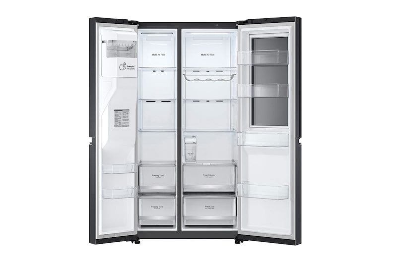 LG 635L capacité | InstaView™ Door-in-Door™ | DoorCooling+™ | FreshBalancer™ | Total No Frost | Compresseur Linéaire Inverter, GSXV81MCLE