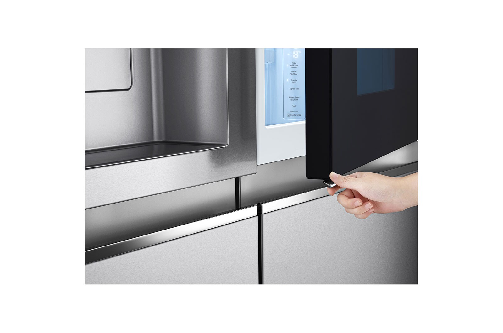 LG 635L capacité | InstaView™ Door-in-Door™ | DoorCooling+™ | Distributeur d'eau et de glaçons avec UVnano™ | Craft Ice™ | Total No Frost | Compresseur Linéare Inverter , GSXV90BSDE