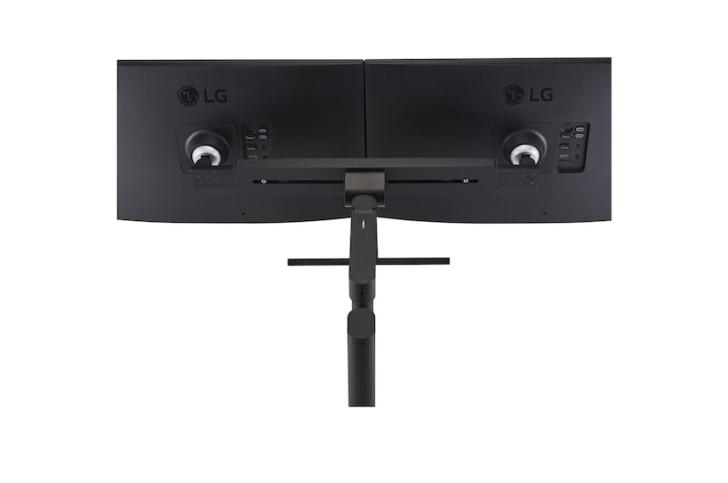 LG Moniteur QHD Ergo Dual 27 pouces avec configuration en série, 27QP88DP-BS