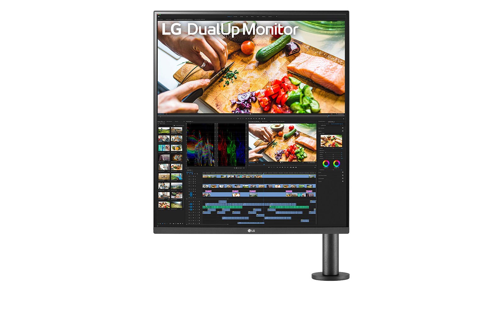 Vue avant de Moniteur DualUp 16:18 de 27,6 pouces avec support Ergo et USB Type-C™ 28MQ780-B