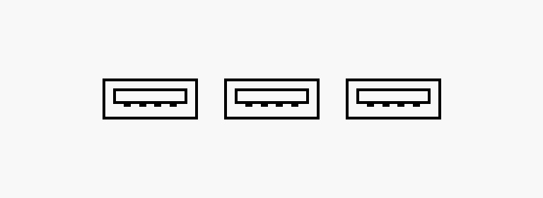 USB-poort X 3