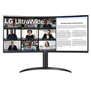 Vue avant de Moniteur incurvé ultra-large QHD de 34 pouces avec USB Type-C™ 34WR55QC-B
