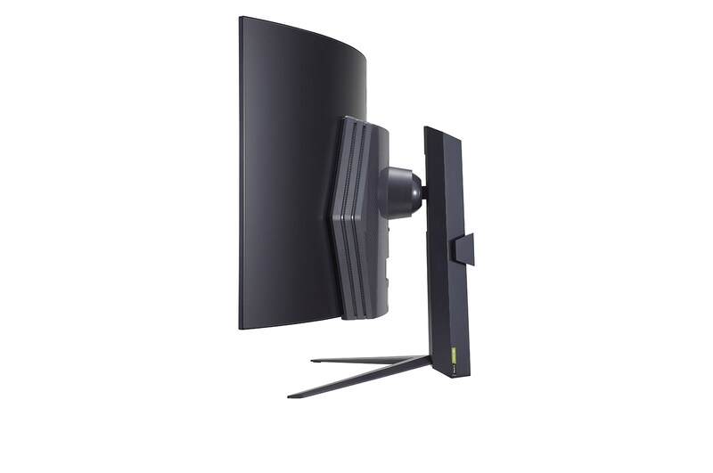 LG Moniteur de jeu UltraGear™ OLED de 45'' incurvé offrant une fréquence de rafraîchissement de 240 Hz et un temps de réponse de 0,03 ms (GtG), 45GR95QE-B