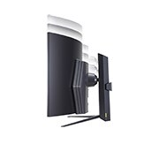LG Moniteur de jeu UltraGear™ OLED de 45'' incurvé offrant une fréquence de rafraîchissement de 240 Hz et un temps de réponse de 0,03 ms (GtG), 45GR95QE-B