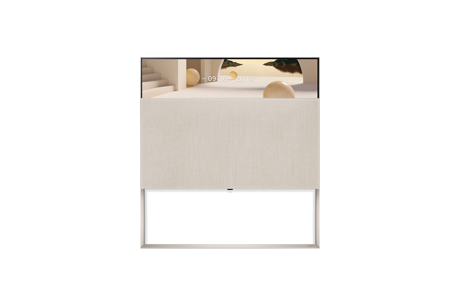 Vue avant de LG OLED | Object Collection Easel 65ART90E6QA