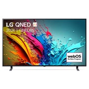 Vue avant de Smart TV LG QNED AI QNED85 4K 86 pouces 2024 86QNED85T6C