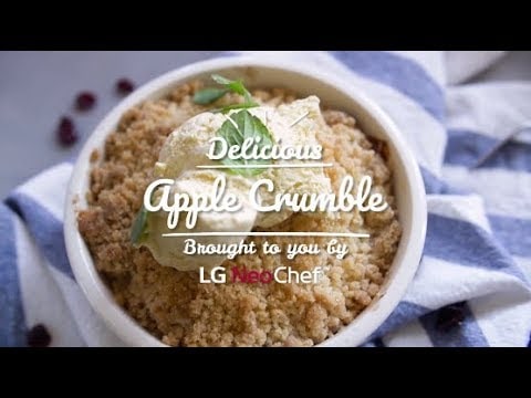 Delicious Apple Crumble fresh from the LG NeoChef in just one hour