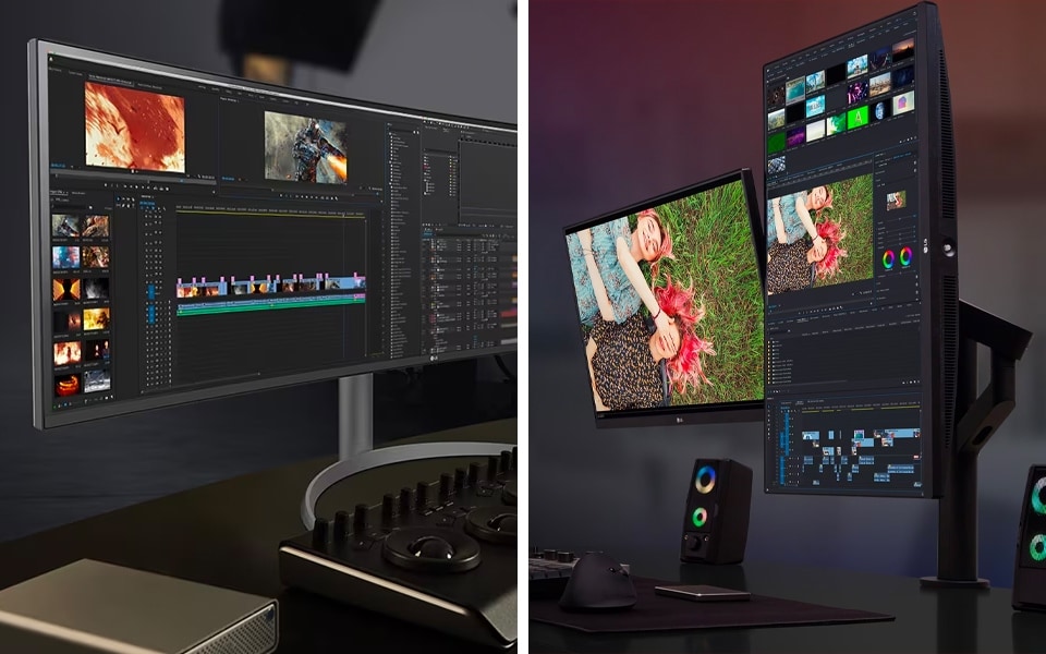 Moniteurs UltraWide vs Dual