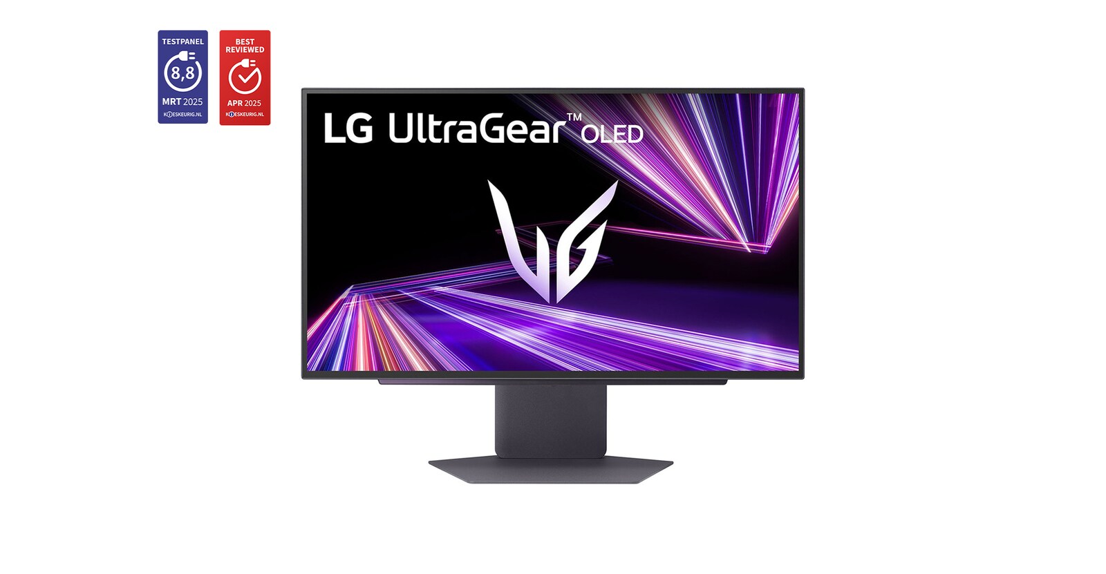 Vue avant de Moniteur pour jeu LG UltraGear™ 27 pouces OLED 480Hz QHD | 0.03ms (GtG), DP 2.1, DisplayHDR True Black 400 27GX790A-B