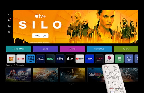 De nieuwe homeboard en afstandsbediening voor webOS 23.