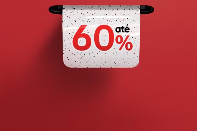 Imagem de um ingresso do LG Member Days com a inscrição 'Até 60%'